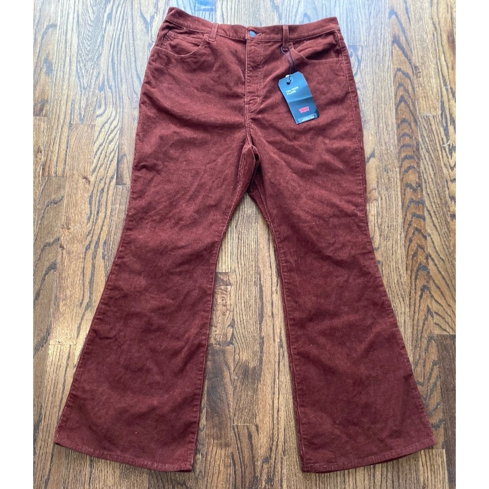 NWT Levi's Premium Women's 70s High Flare Pants Size 34x30 Plus Corduroy LVC